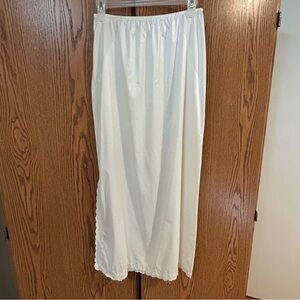 Vintage Elegant White Women's Slip Skirt
